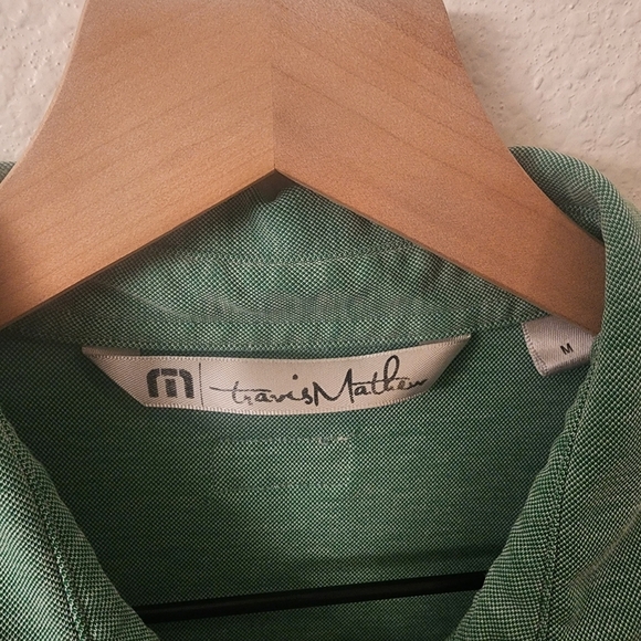 Travis Mathew Mint Green Golf Polo Shirt Mens Sz Medium - Picture 2 of 6